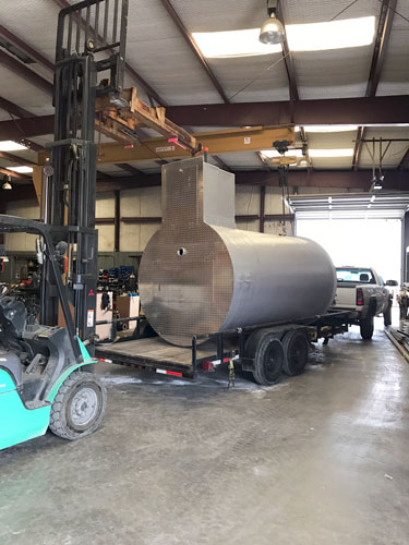 Example of a Fiberglass Lift Station with Attached Valve Box